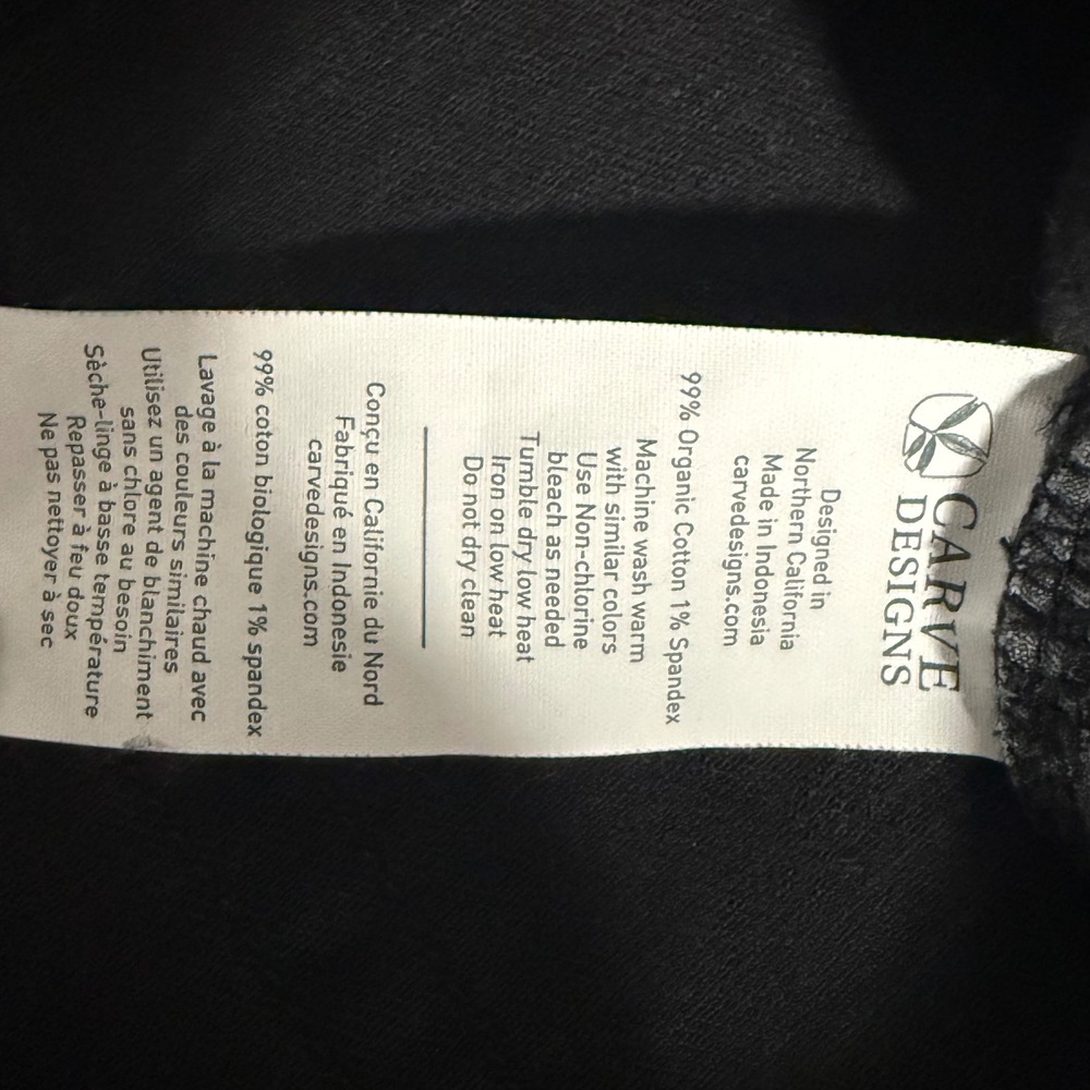 Carve Designs Jeans Womens 8 Black Organic Cotton Stretch Raw Hem Straight Leg - Picture 5 of 10